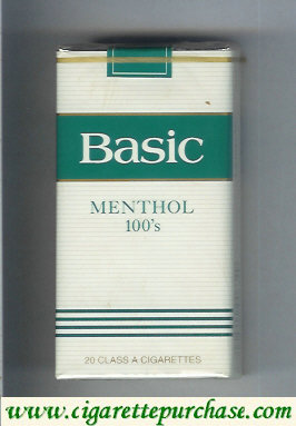 Basic Menthol 100s cigarettes Filter